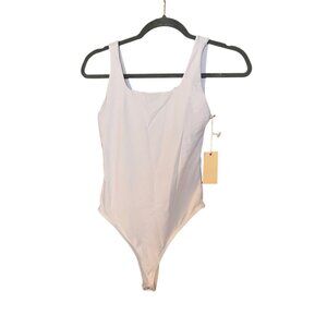 Good American NWT Size 2 White Sleeveless Bodysuit Womens